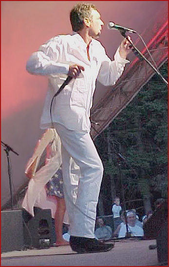 Zachary Richard onstage at the Festival Acadien