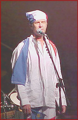 Zachary Richard singing at the Festival Acadien