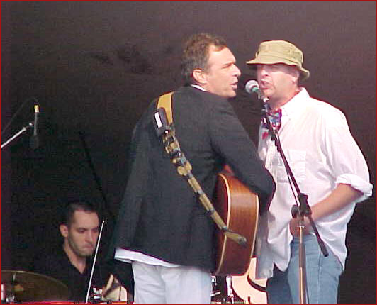 Zachary Richard onstage at the Festival Acadien